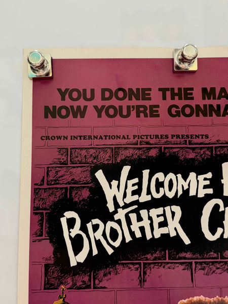 WELCOME HOME BROTHER CHARLES 1975 Original Insert Poster 14x36 Rolled