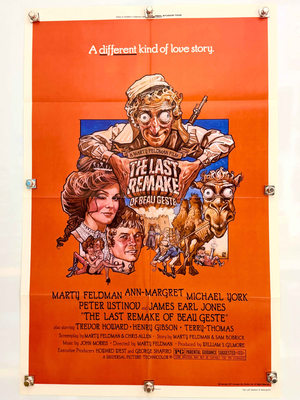 THE LAST REMAKE OF BEAU GESTE 1977 Original Movie Poster 27x41 SS Marty Feldman