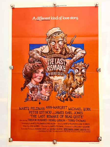 THE LAST REMAKE OF BEAU GESTE 1977 Original Movie Poster 27x41 SS Marty Feldman