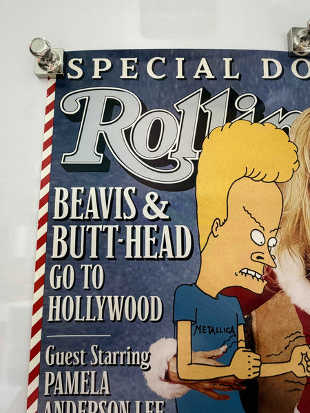 ROLLING STONE 1996 Pamela Anderson Beavis & Butt-Head Poster Rolled