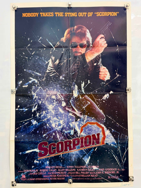 SCORPION 1986 Original Movie Poster 27x41 SS Don Murray