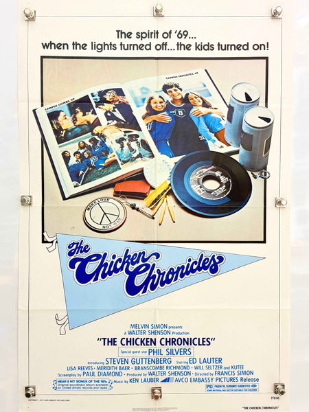 THE CHICKEN CHRONICLES 1977 Original Movie Poster 27x41 SS Steven Guttenberg