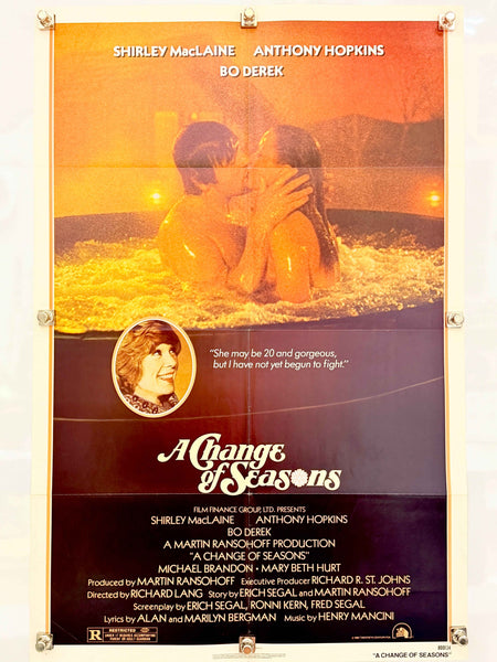 A CHANGE OF SEASONS 1980 Original Movie Poster 27x41 SS Shirley MacLaine