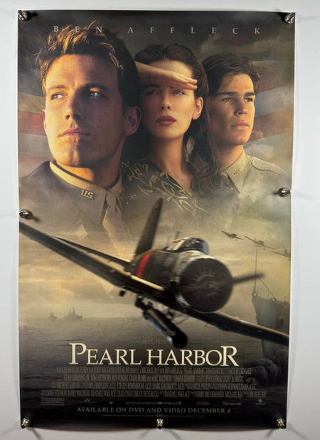 PEARL HARBOR VERSION A 2001 Original Video DVD Release Poster 27x40 SS Rolled Ben Affleck Kate Beckinsale - Joe's Geek VLT