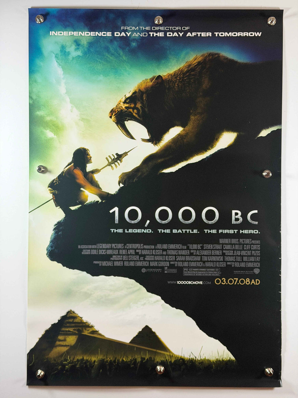 10,000 BC 2008 Original Movie Poster 27x40 DS Rolled Poster Roland Emmerich