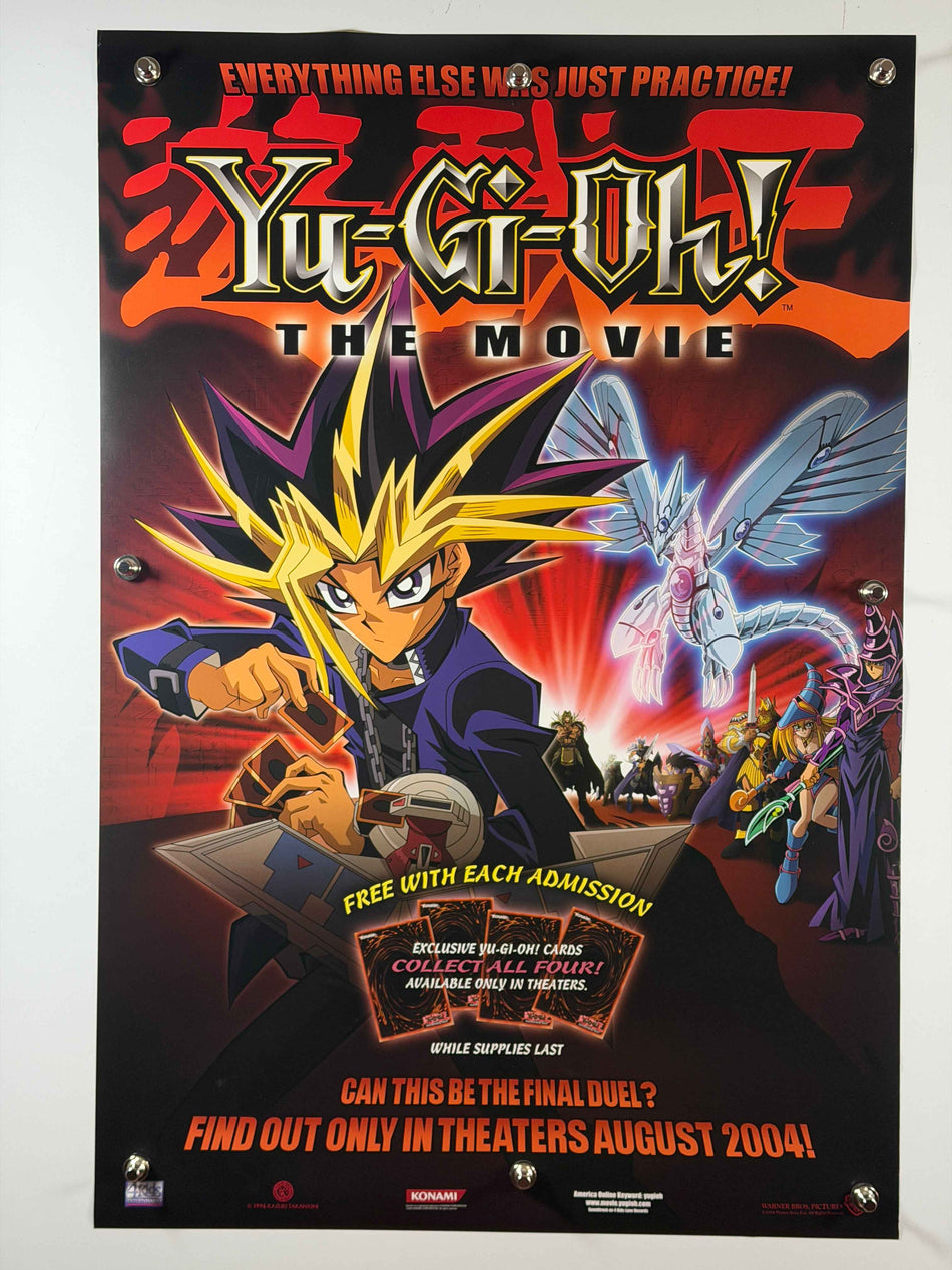 YU-GI-OH! THE MOVIE 2004 Original DS Rolled Movie Poster 27x40 Anime Card Promo