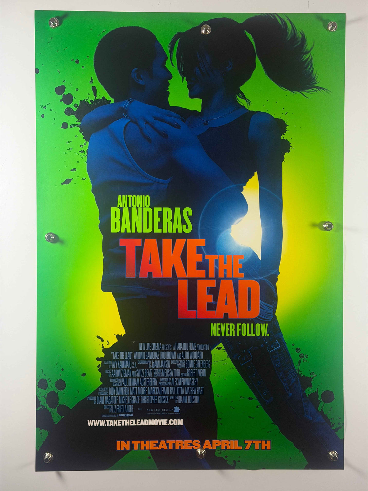 TAKE THE LEAD 2006 Original Double-Sided Rolled Movie Poster 27x40 Antonio Banderas