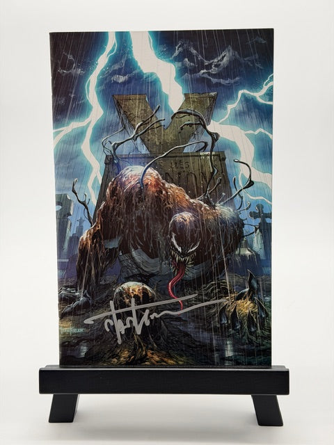 King in Black #1 Virgin Variant Signed Comic Book Marvel Tyler Kirkham Exclusive with COA - Joe's Geek VLT