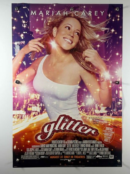 GLITTER 2001 Original Movie Poster 27x40 SS Rolled Mariah Carey Music Drama