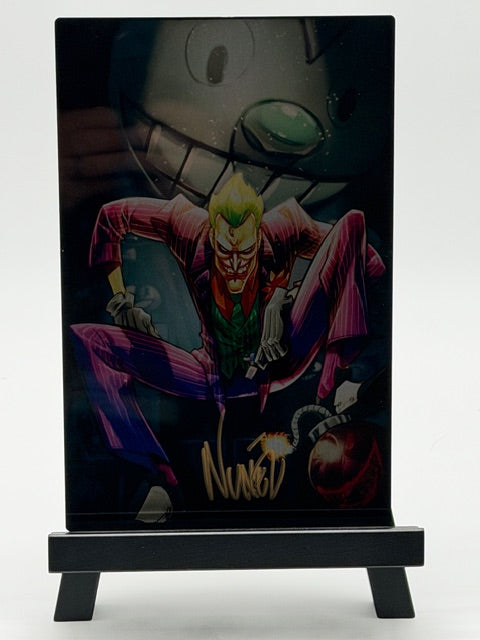 Joker Signed Comic Metal Art Print 6.5x10 DC Eddie Nunez signed with COA - Joe's Geek VLT