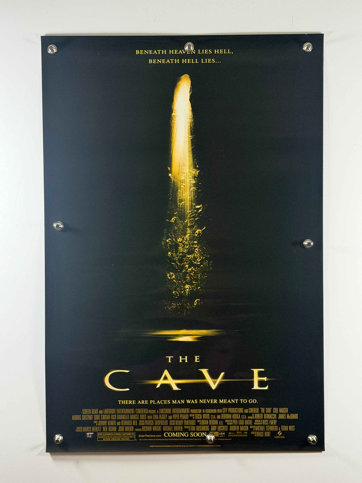 THE CAVE 2005 Original Movie Poster 27x40 Rolled Poster Cole Hauser Lena Headey Horror