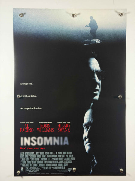 INSOMNIA 2002 Original Movie Poster 27x40 Rolled Al Pacino Robin Williams Hilary Swank
