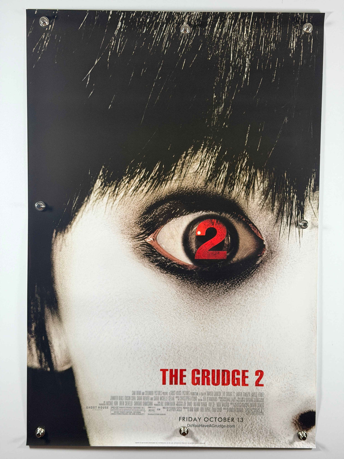 The Grudge 2 2006 Original Movie Poster 27x40 DS Rolled Eye Style Horror