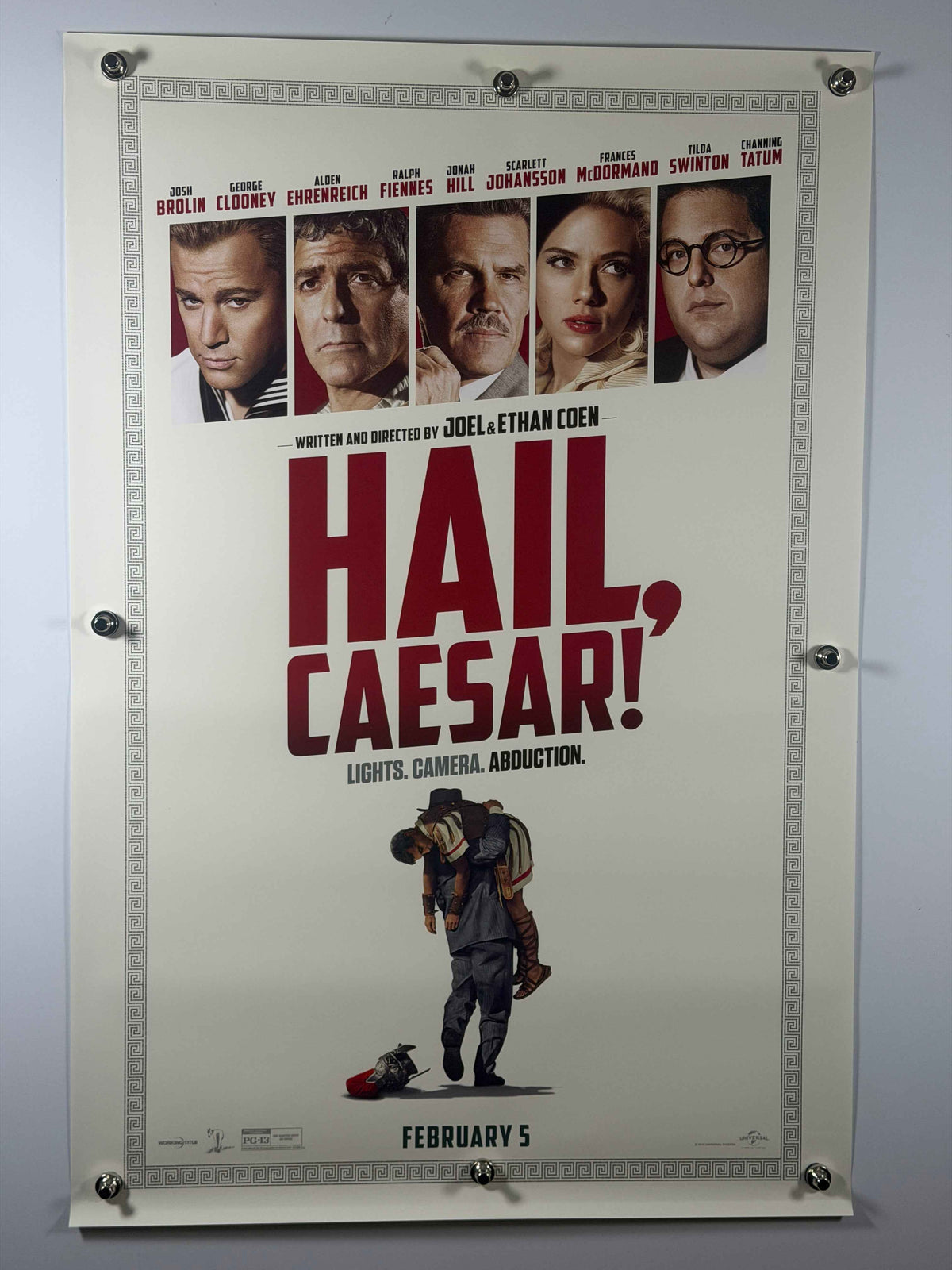 HAIL, CAESAR! 2016 Original Movie Poster 27x40 DS Rolled Poster George Clooney Coen Brothers