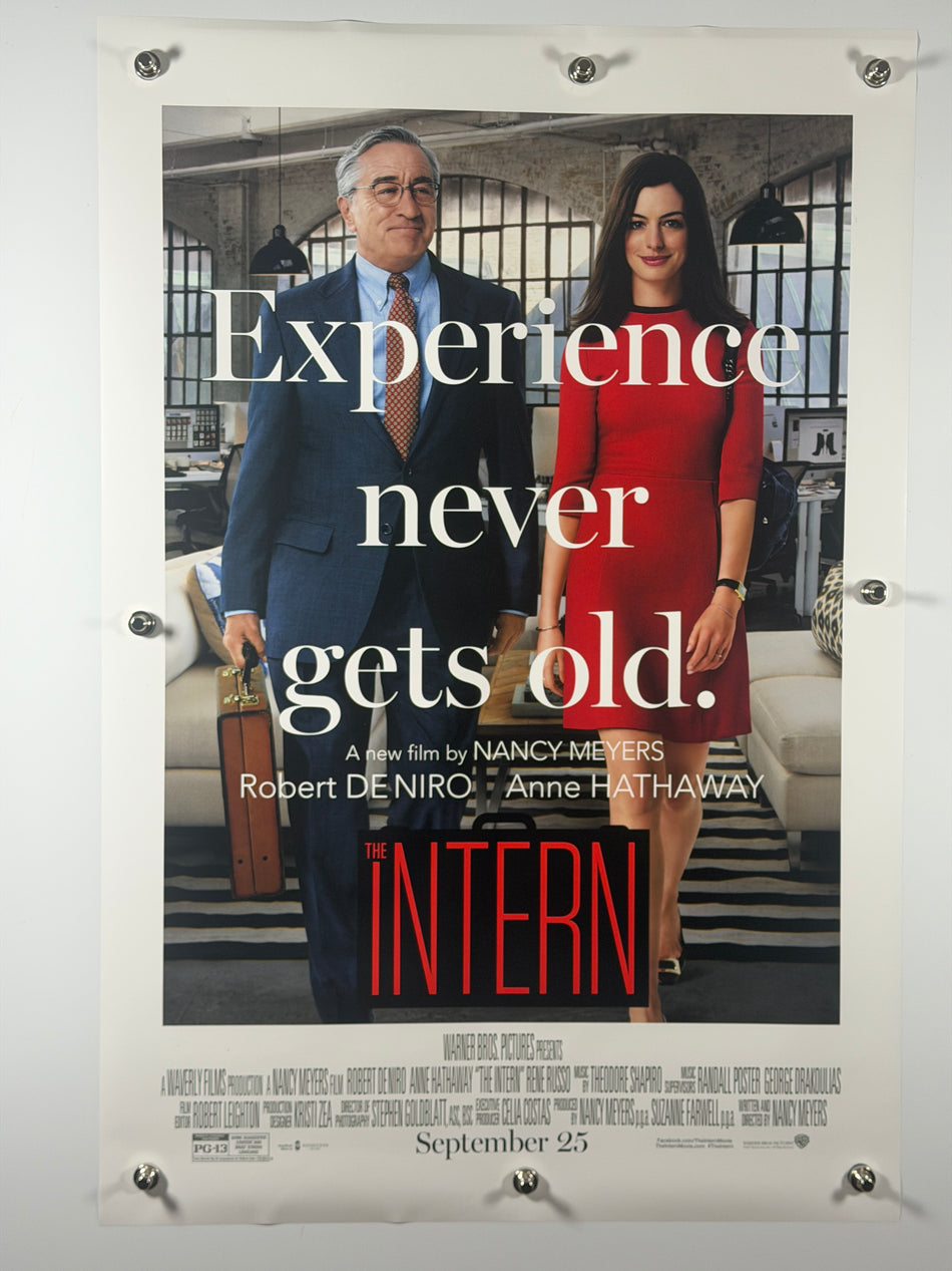 THE INTERN 2015 Original Movie Poster 27x40 DS Rolled Poster Robert De Niro Anne Hathaway