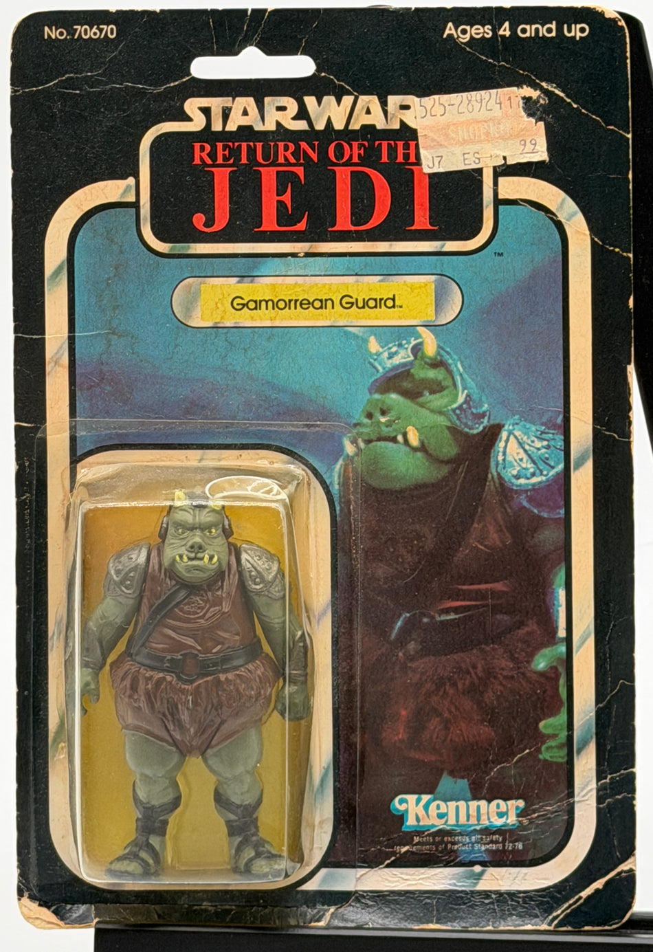 Star Wars Gamorrean Guard 1983 Kenner ROTJ 65 Back MOC Sealed Vintage Figure Read