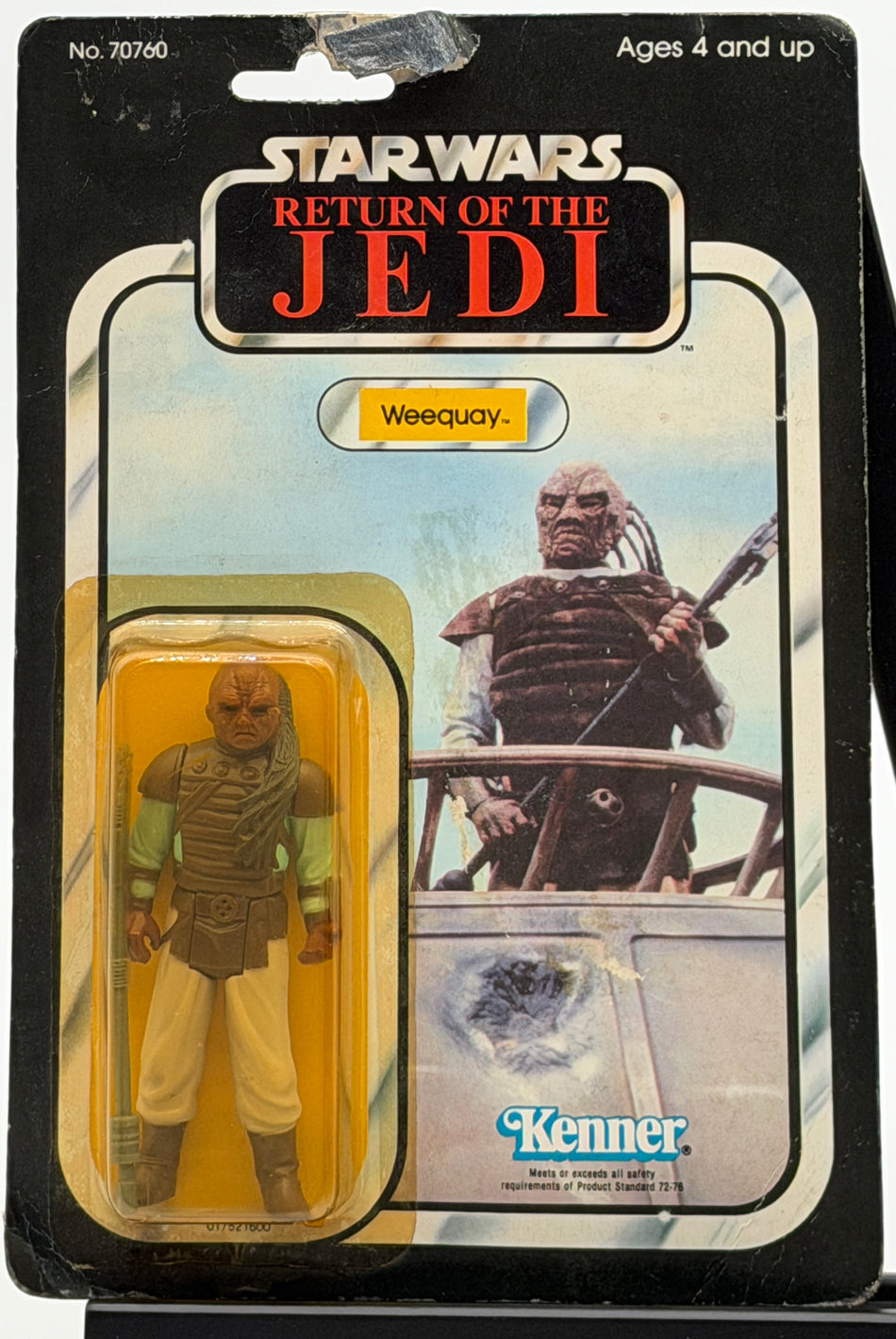 Star Wars Weequay 1983 Kenner ROTJ 65 Back MOC Sealed Vintage Figure Punched Card