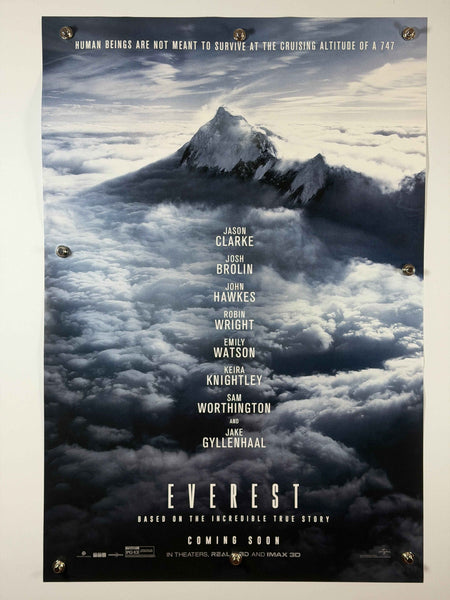 EVEREST 2015 Original Movie Poster 27x40 DS Rolled Advance One Sheet Jason Clarke Josh Brolin