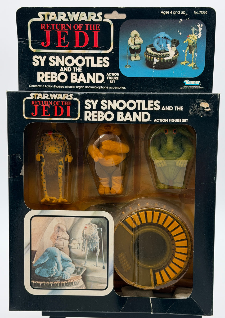 Star Wars Sy Snootles Rebo Band 1983 Kenner ROTJ Boxed Set COMPLETE Unpunched back Tab