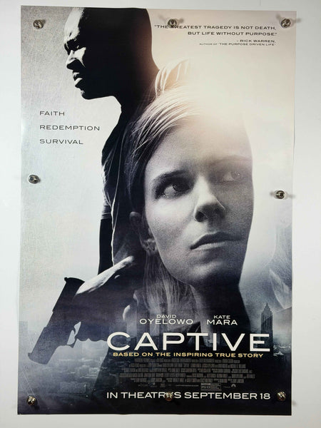 CAPTIVE 2015 Original Movie Poster 27x40 Rolled Poster David Oyelowo Kate Mara