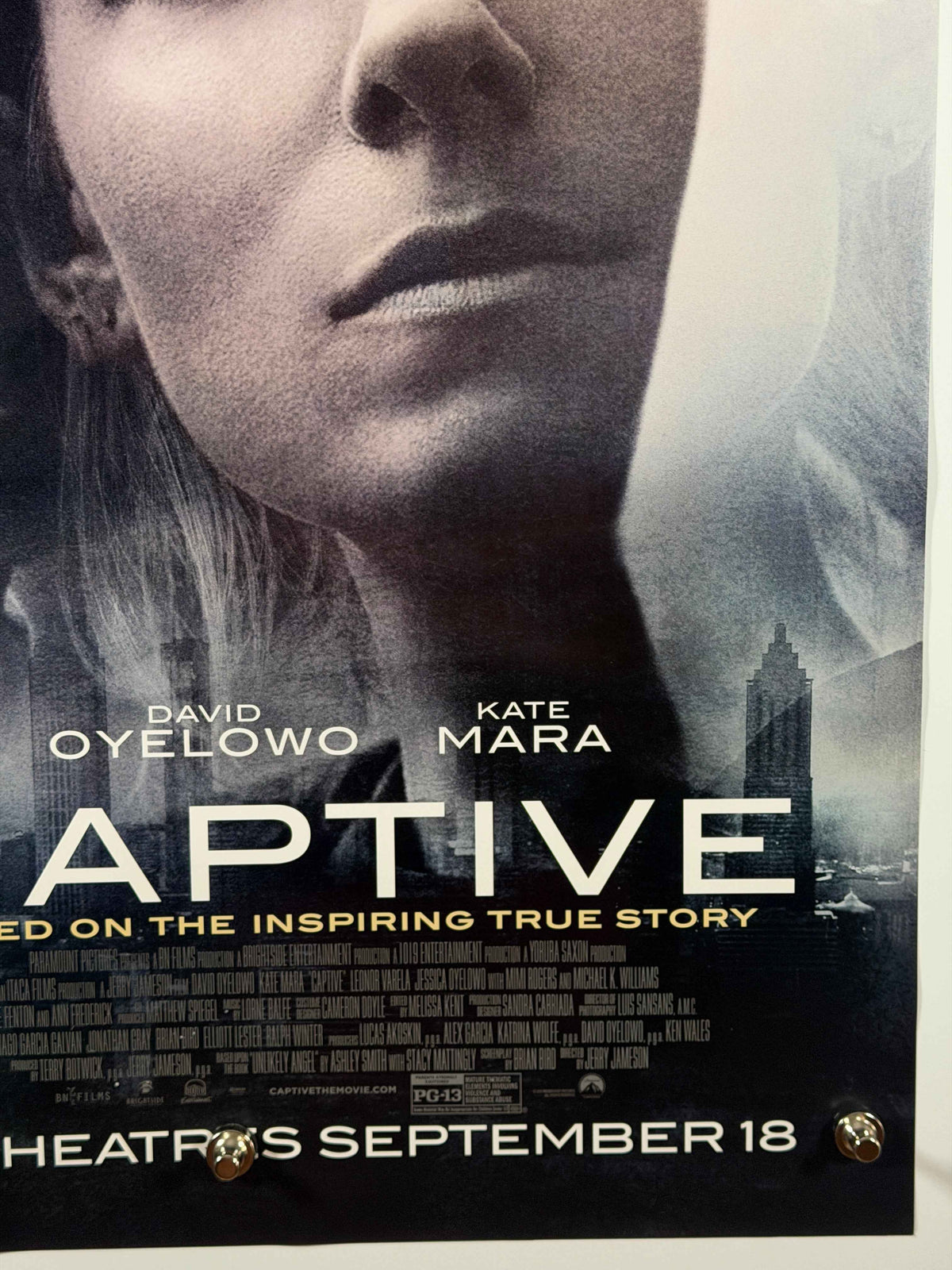 CAPTIVE 2015 Original Movie Poster 27x40 Rolled Poster David Oyelowo Kate Mara