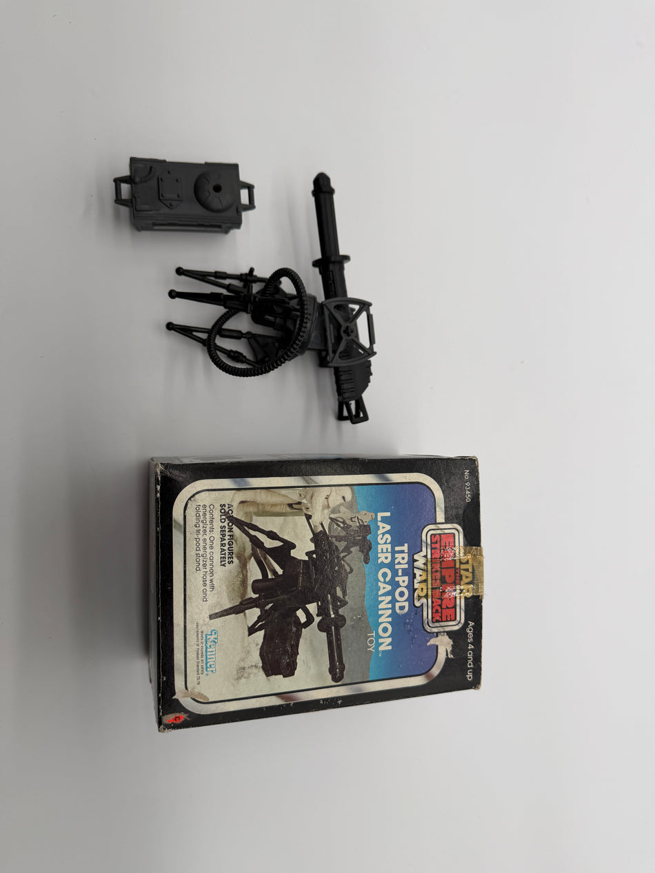 Star Wars Tri-Pod Laser Cannon 1982 Kenner ESB w Box Incomplete Missing Stickers