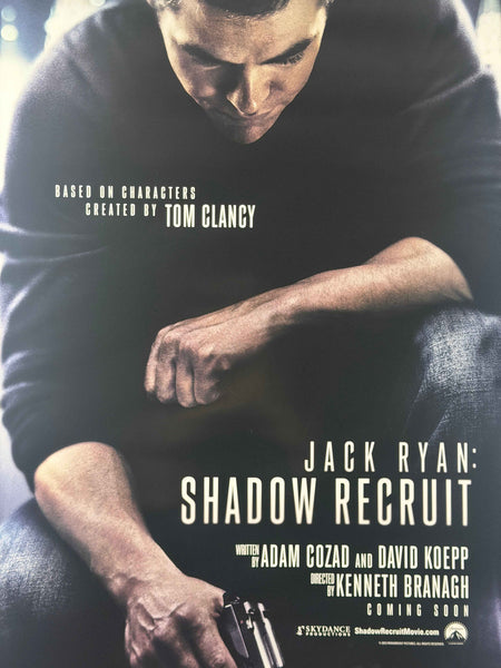 JACK RYAN: SHADOW RECRUIT 2013 Original Advance Movie Poster 27x40 DS Rolled Chris Pine Tom Clancy