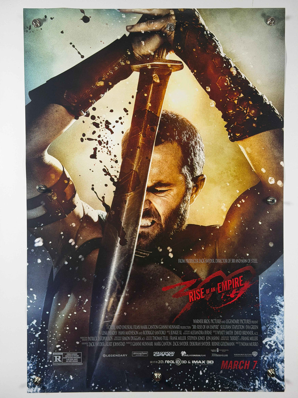300: RISE OF AN EMPIRE 2014 Original Movie Poster 27x40 DS Rolled Sullivan Stapleton Sword