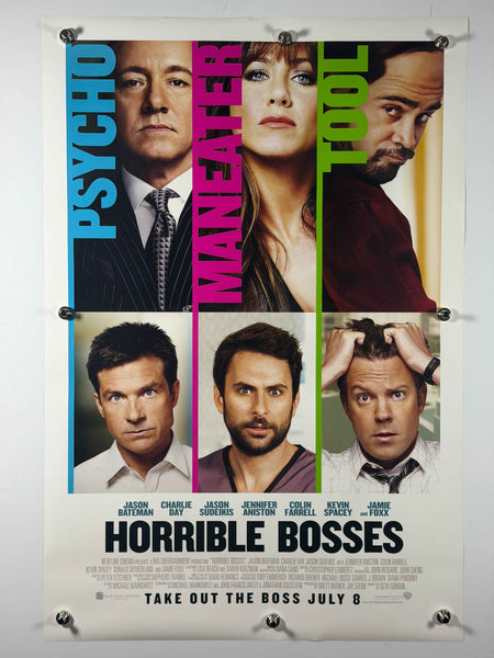 HORRIBLE BOSSES 2011 Original Movie Poster 27x40 Rolled DS Jason Bateman Jennifer Aniston