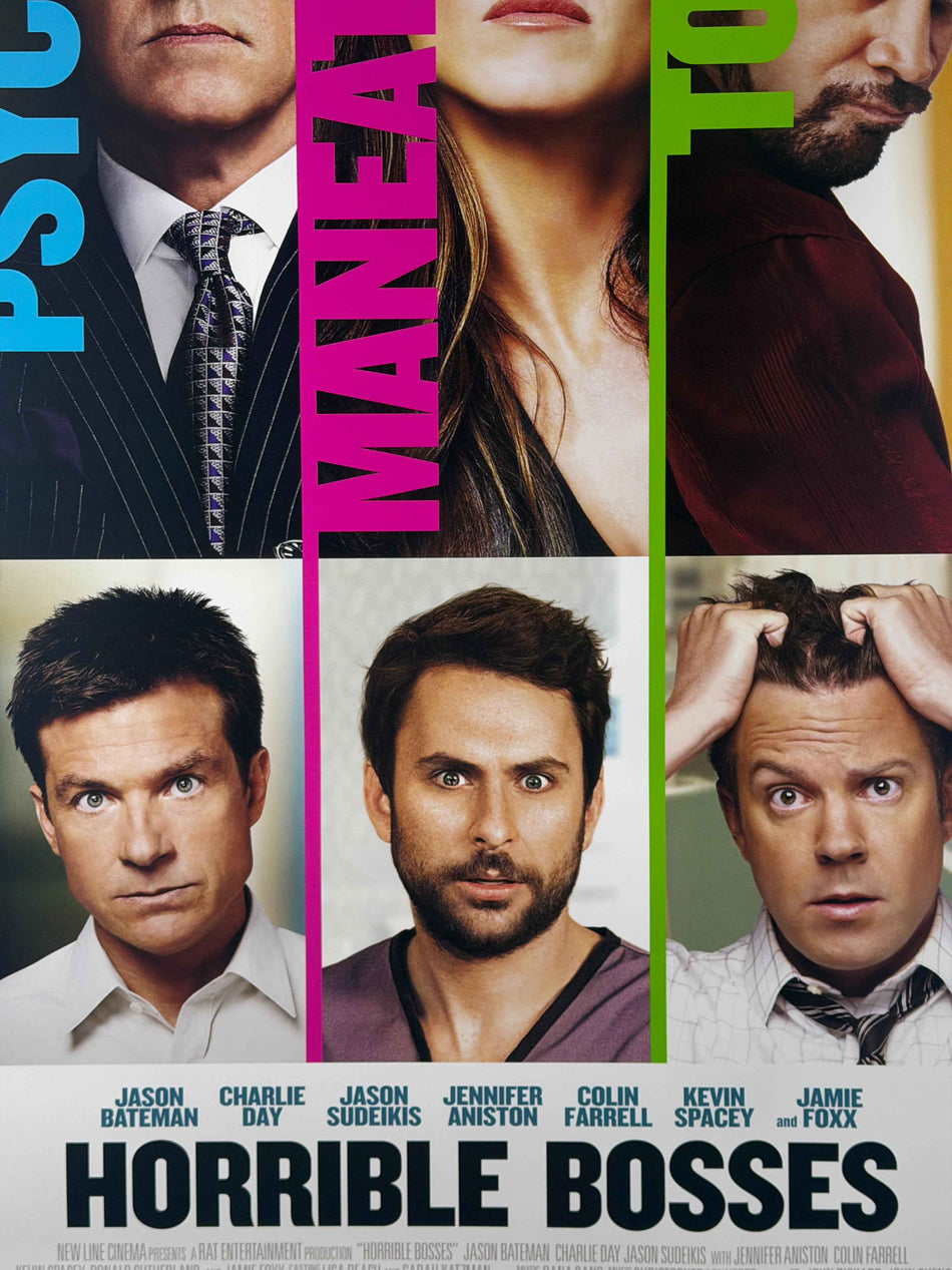 HORRIBLE BOSSES 2011 Original Movie Poster 27x40 Rolled DS Jason Bateman Jennifer Aniston