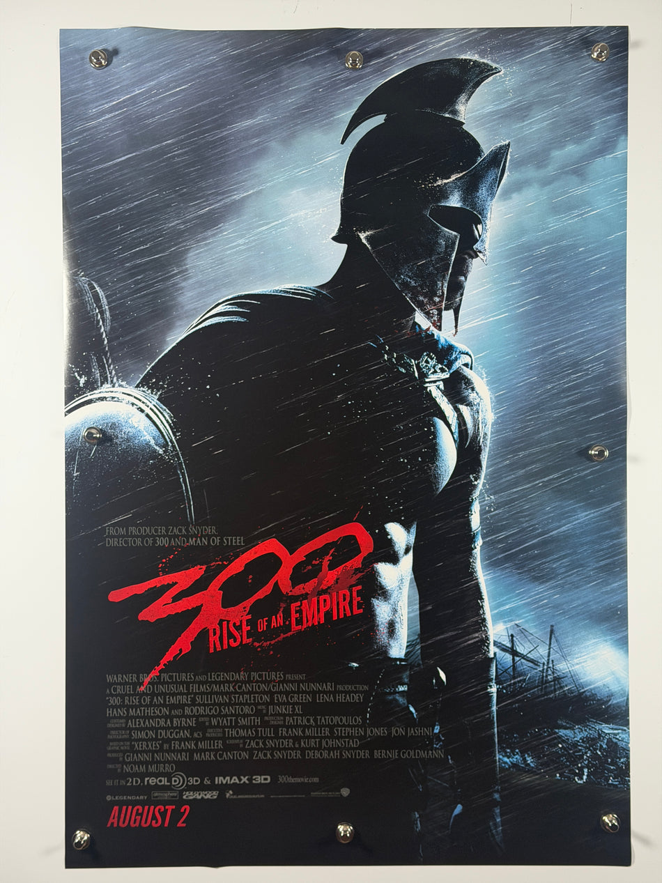 300: RISE OF AN EMPIRE 2013 Original Advance Movie Poster 27x40 Rolled Themistocles August 2