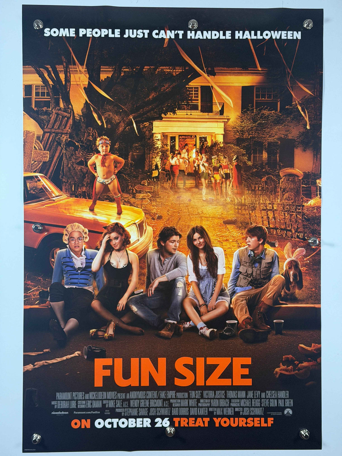 FUN SIZE 2012 Original Movie Poster 27x40 DS Rolled Victoria Justice Halloween