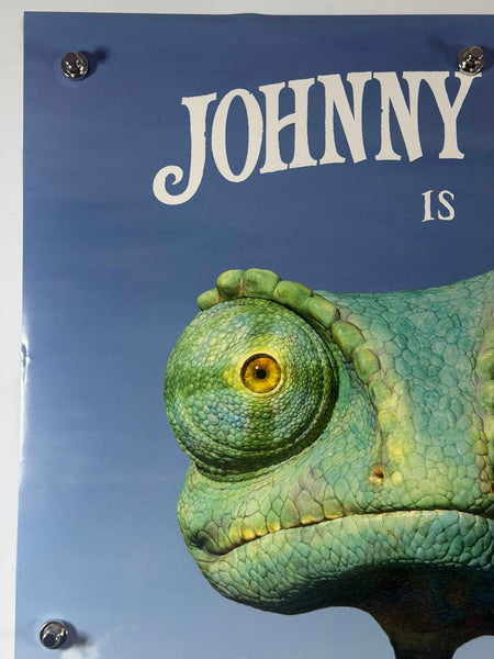 RANGO 2010 Original Teaser Movie Poster 27x40 Rolled DS Johnny Depp Chameleon