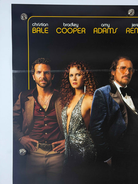 AMERICAN HUSTLE 2013 Original Advance Movie Poster 27x40 DS Rolled Christian Bale Jennifer Lawrence