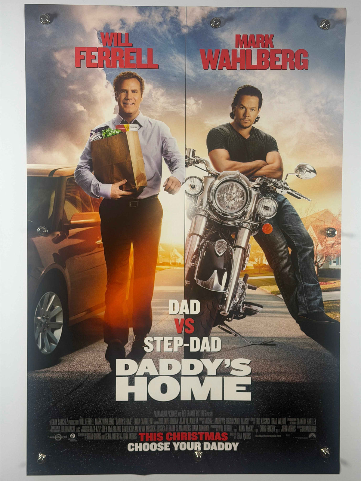 DADDY'S HOME 2015 Original Movie Poster 27x40 Rolled Will Ferrell Mark Wahlberg