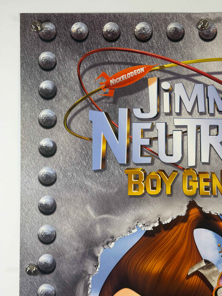 JIMMY NEUTRON BOY GENIUS 2001 Original Teaser Movie Poster 27x40 Rolled Nickelodeon