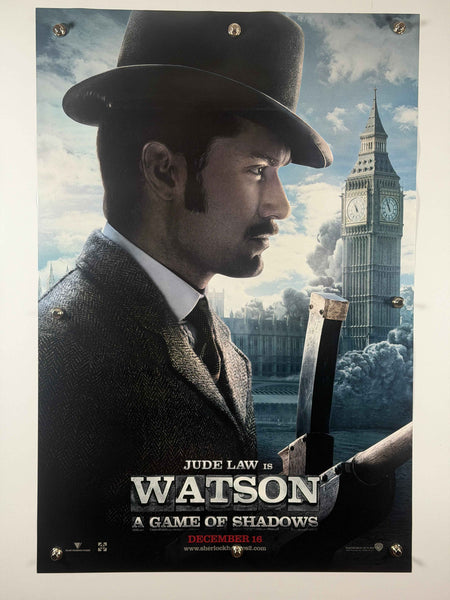 SHERLOCK HOLMES A GAME OF SHADOWS 2011 Original Advance Movie Poster 27x40 Rolled Jude Law Watson