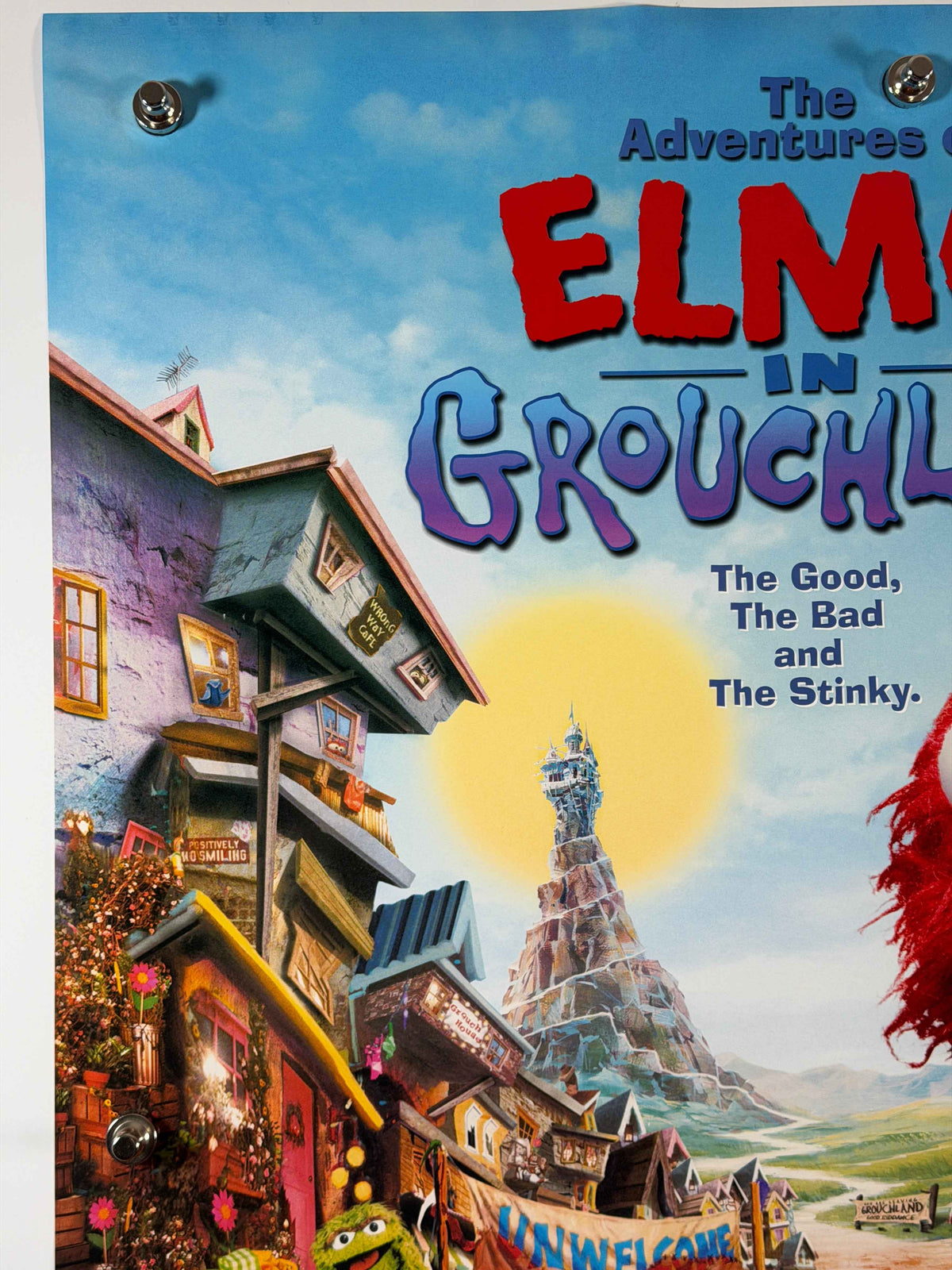 THE ADVENTURES OF ELMO IN GROUCHLAND 1999 Original Movie Poster 27x40 DS Rolled Sesame Street Elmo