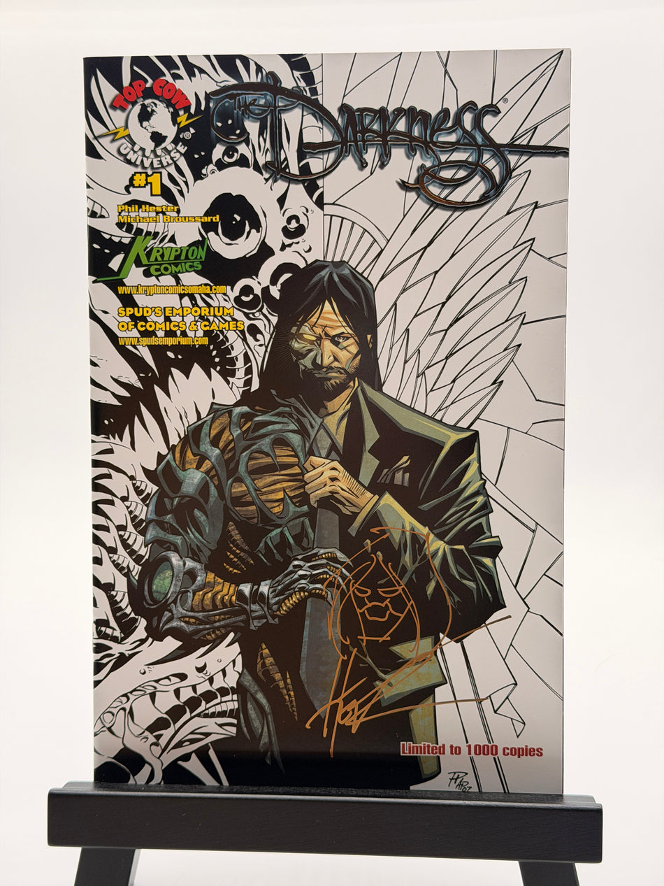 The Darkness #1 Krypton Comics Spud’s Emporium Variant Signed Sketch Limited 1000 Top Cow