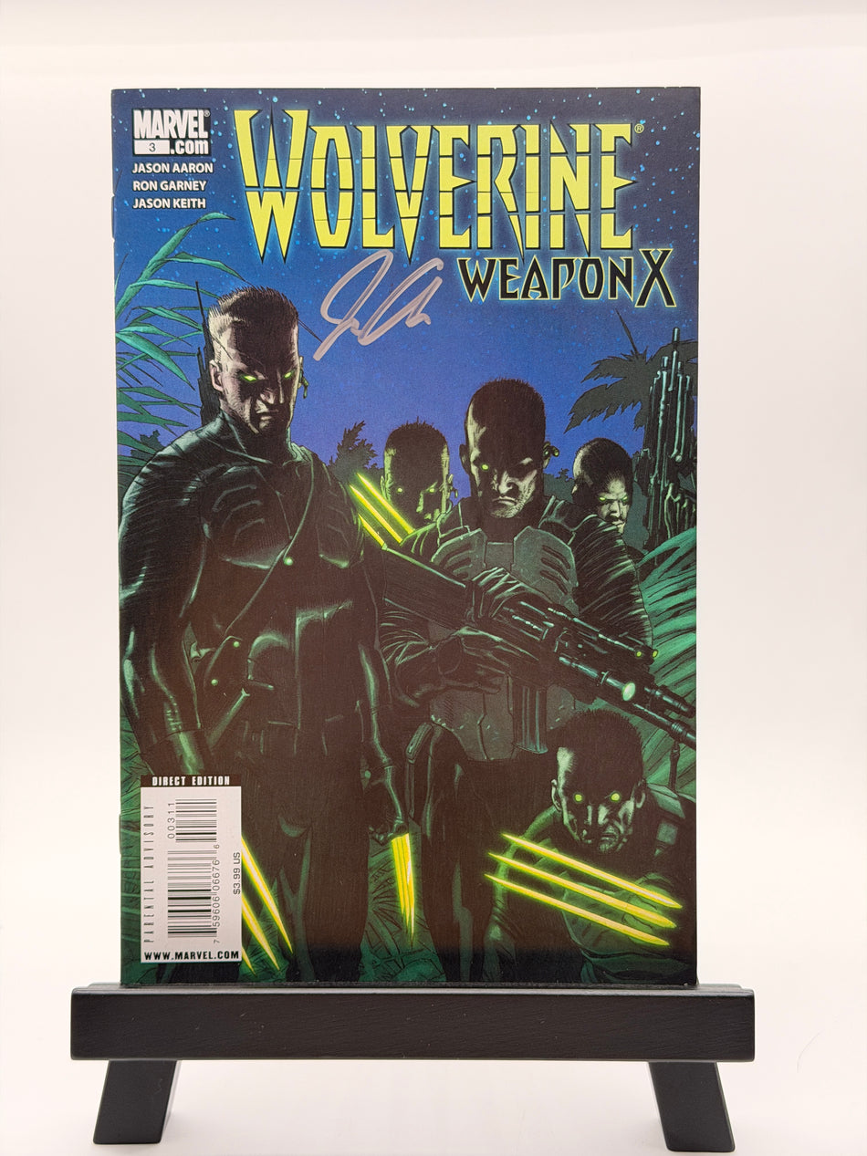 Wolverine Weapon X #3 Signed Marvel Comics 2009 Jason Aaron Ron Garney