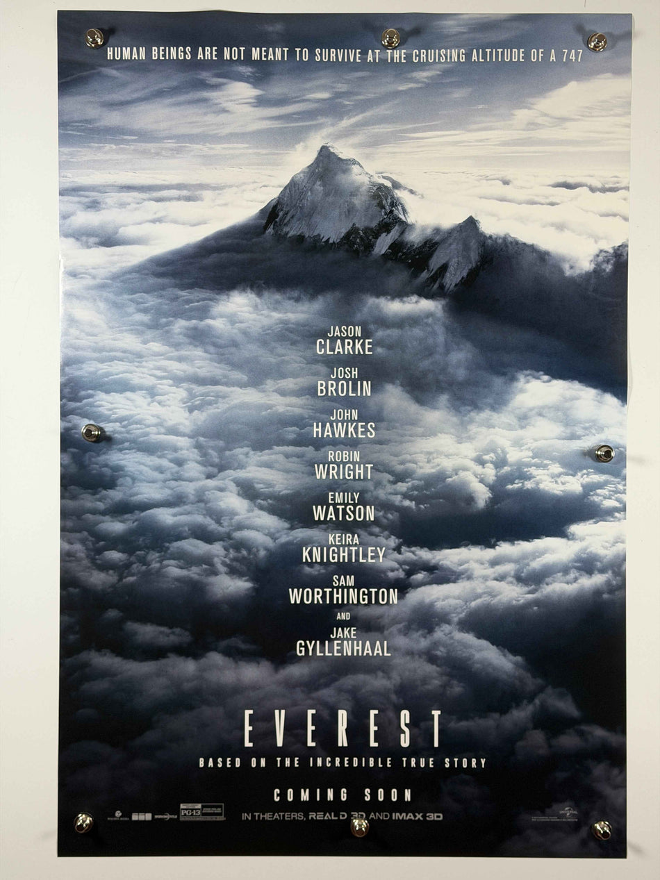 EVEREST 2015 Original Movie Poster 27x40 DS Rolled Advance Jake Gyllenhaal