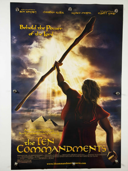 THE TEN COMMANDMENTS 2007 Original Movie Poster 27x40 DS Rolled Christian Slater Ben Kingsley