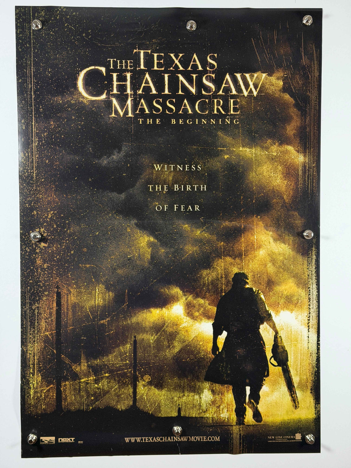 THE TEXAS CHAINSAW MASSACRE THE BEGINNING 2006 Original Advance Movie Poster 27x40 DS Rolled Leatherface