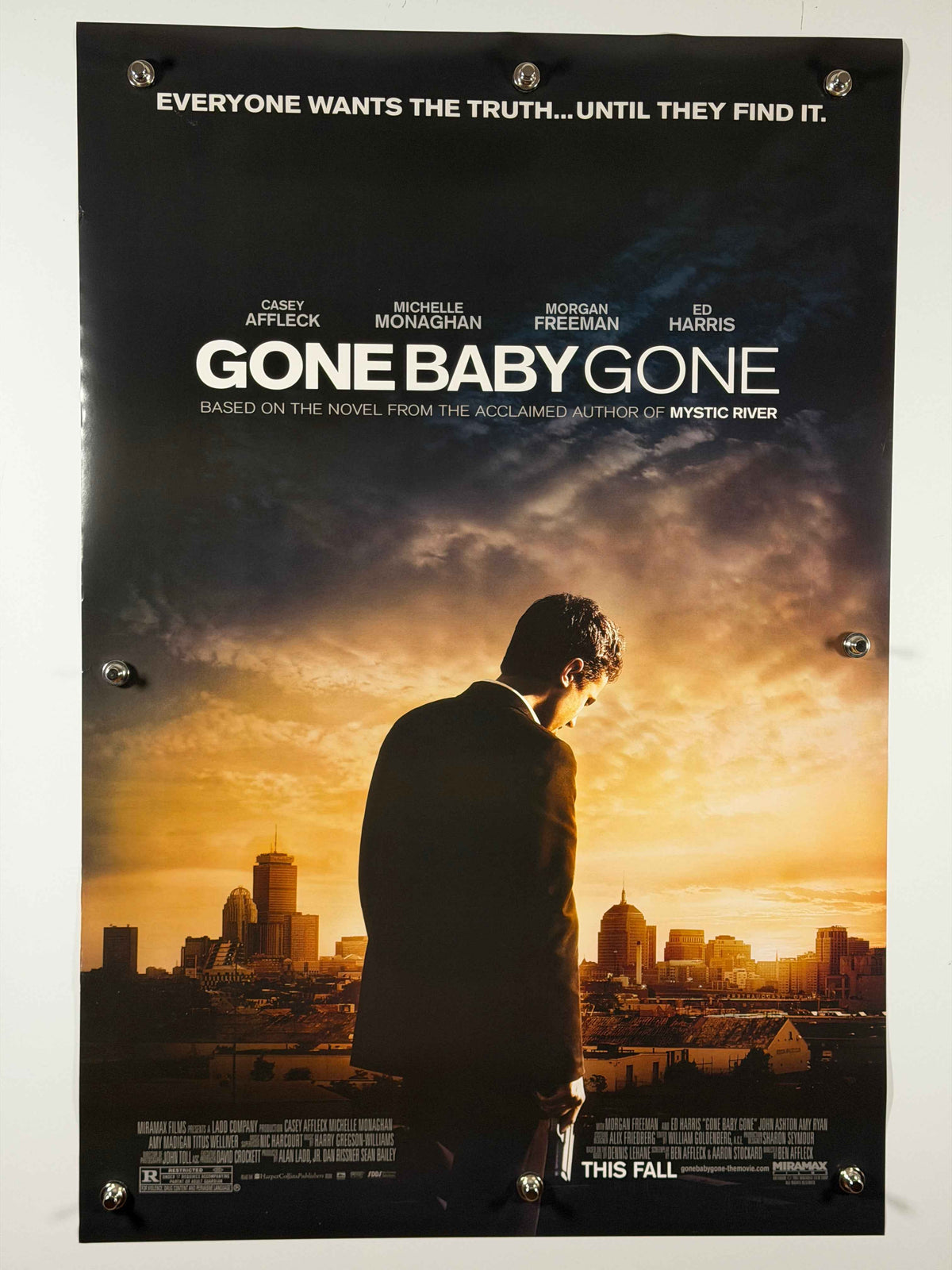 GONE BABY GONE 2007 Original Movie Poster 27x40 DS Rolled Casey Affleck