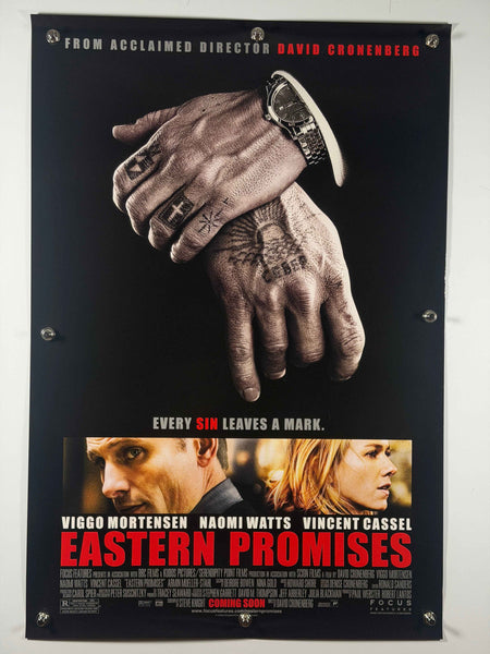 EASTERN PROMISES 2007 Original Movie Poster 27x40 DS Rolled Viggo Mortensen Naomi Watts