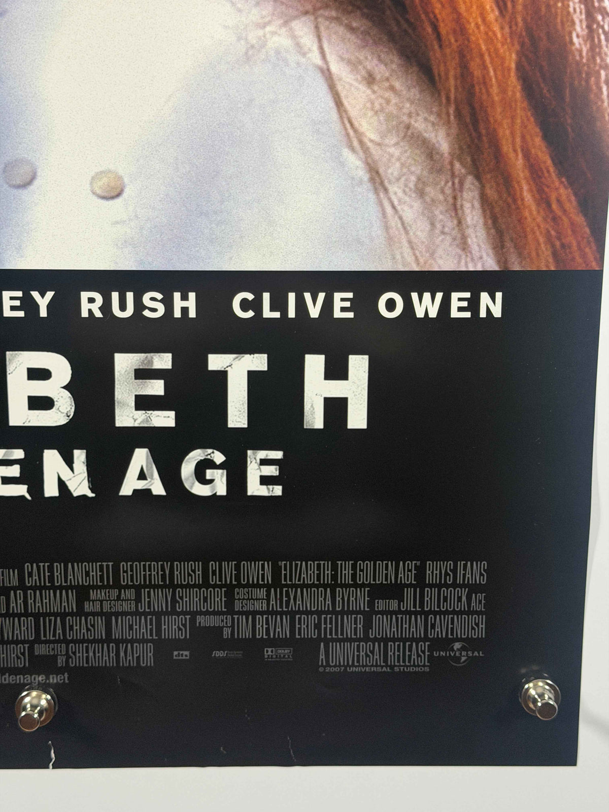 ELIZABETH THE GOLDEN AGE 2007 Original Movie Poster 27x40 DS Rolled Cate Blanchett