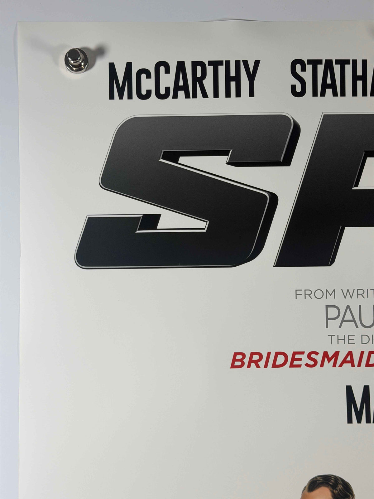 SPY 2015 Original Advance Movie Poster 27x40 DS Rolled Melissa McCarthy Jason Statham