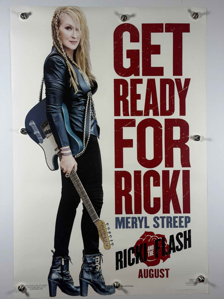 RICKI AND THE FLASH 2015 Original Advance Movie Poster 27x40 DS Rolled Meryl Streep