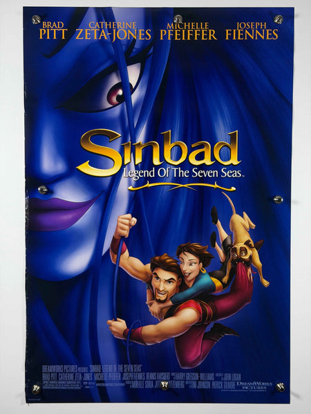 SINBAD LEGEND OF THE SEVEN SEAS 2003 Original Rolled Movie Poster 27x40 DS Brad Pitt