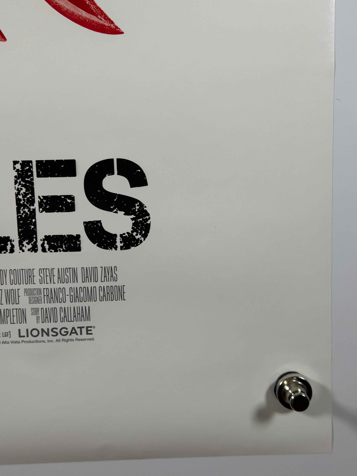 THE EXPENDABLES 2010 Original Advance Movie Poster 27x40 DS Rolled Skull Style Stallone